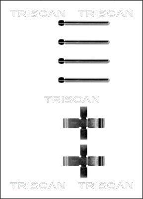 Triscan 8105 101141 - Disk əyləc pedləri üçün aksesuar dəsti furqanavto.az