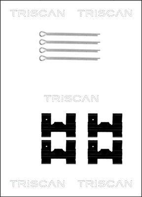Triscan 8105 101329 - Disk əyləc pedləri üçün aksesuar dəsti furqanavto.az