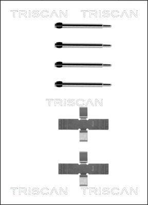 Triscan 8105 101288 - Disk əyləc pedləri üçün aksesuar dəsti furqanavto.az