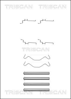 Triscan 8105 131638 - Disk əyləc pedləri üçün aksesuar dəsti furqanavto.az