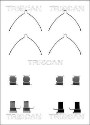 Triscan 8105 131629 - Disk əyləc pedləri üçün aksesuar dəsti furqanavto.az