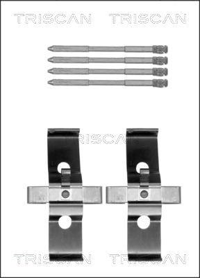 Triscan 8105 291614 - Disk əyləc pedləri üçün aksesuar dəsti furqanavto.az