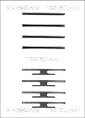 Triscan 8105 241412 - Disk əyləc pedləri üçün aksesuar dəsti furqanavto.az