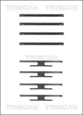 Triscan 8105 241512 - Disk əyləc pedləri üçün aksesuar dəsti furqanavto.az