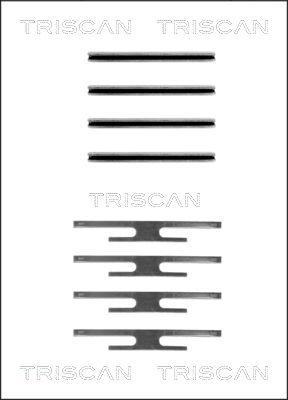Triscan 8105 241309 - Disk əyləc pedləri üçün aksesuar dəsti furqanavto.az