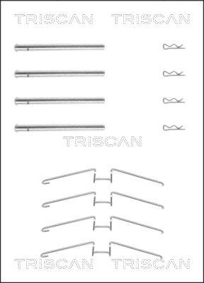 Triscan 8105 251599 - Disk əyləc pedləri üçün aksesuar dəsti furqanavto.az