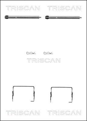Triscan 8105 251595 - Disk əyləc pedləri üçün aksesuar dəsti furqanavto.az