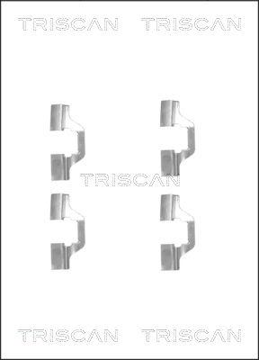 Triscan 8105 251598 - Disk əyləc pedləri üçün aksesuar dəsti furqanavto.az