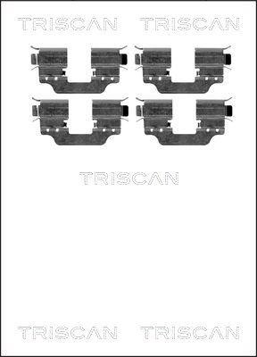 Triscan 8105 231597 - Disk əyləc pedləri üçün aksesuar dəsti furqanavto.az