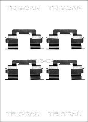 Triscan 8105 231582 - Disk əyləc pedləri üçün aksesuar dəsti furqanavto.az