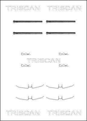 Triscan 8105 271192 - Disk əyləc pedləri üçün aksesuar dəsti furqanavto.az