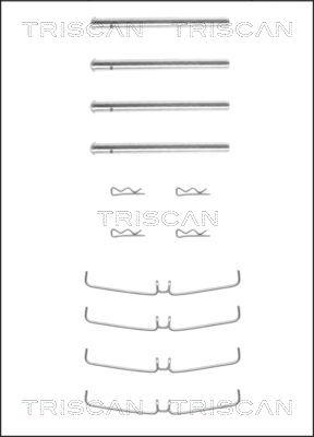 Triscan 8105 271359 - Disk əyləc pedləri üçün aksesuar dəsti furqanavto.az