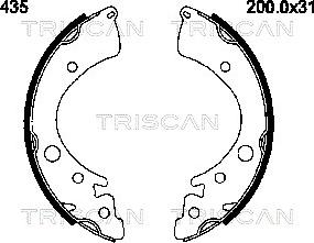 Triscan 8100 40435 - Əyləc Başlığı Dəsti furqanavto.az