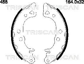 Triscan 8100 10488 - Əyləc Başlığı Dəsti furqanavto.az