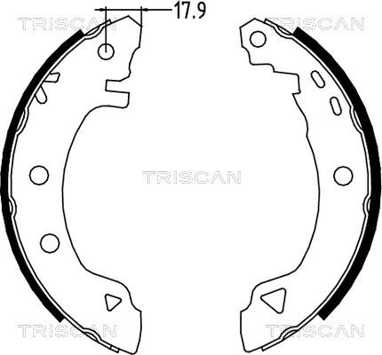 Triscan 8100 12523 - Əyləc Başlığı Dəsti furqanavto.az