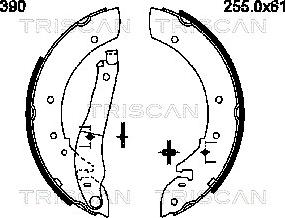 Triscan 8100 28390 - Əyləc Başlığı Dəsti furqanavto.az