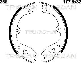 Triscan 8100 27265 - Əyləc başlığı dəsti, dayanacaq əyləci furqanavto.az