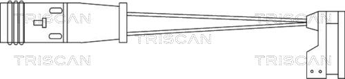 Triscan 8115 10009 - Xəbərdarlıq Kontakt, əyləc padinin aşınması furqanavto.az