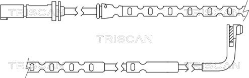 Triscan 8115 11041 - Xəbərdarlıq Kontakt, əyləc padinin aşınması furqanavto.az