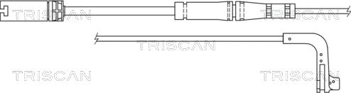Triscan 8115 11034 - Xəbərdarlıq Kontakt, əyləc padinin aşınması furqanavto.az