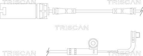 Triscan 8115 11026 - Xəbərdarlıq Kontakt, əyləc padinin aşınması furqanavto.az