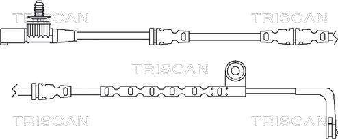 Triscan 8115 17012 - Xəbərdarlıq Kontakt, əyləc padinin aşınması furqanavto.az