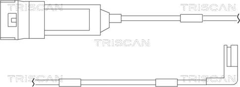 Triscan 8115 24004 - Xəbərdarlıq Kontakt, əyləc padinin aşınması furqanavto.az