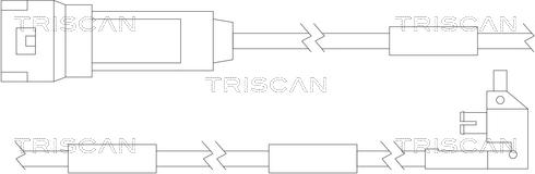 Triscan 8115 24003 - Xəbərdarlıq Kontakt, əyləc padinin aşınması furqanavto.az