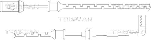 Triscan 8115 24015 - Xəbərdarlıq Kontakt, əyləc padinin aşınması furqanavto.az