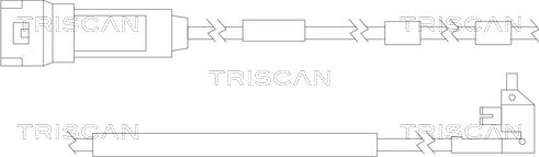 Triscan 8115 24011 - Xəbərdarlıq Kontakt, əyləc padinin aşınması furqanavto.az