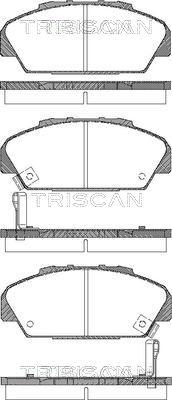 Triscan 8110 40001 - Əyləc altlığı dəsti, əyləc diski furqanavto.az