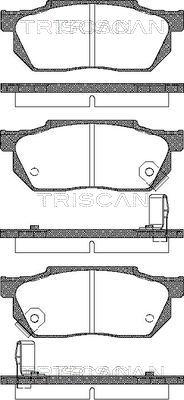 Triscan 8110 40884 - Əyləc altlığı dəsti, əyləc diski furqanavto.az