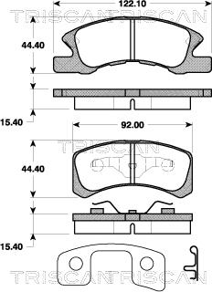 4U Autoparts 37602MT - Əyləc altlığı dəsti, əyləc diski furqanavto.az