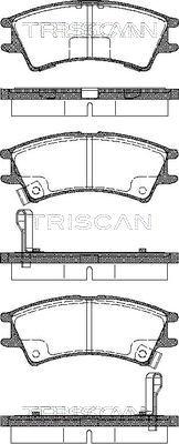 Triscan 8110 43007 - Əyləc altlığı dəsti, əyləc diski furqanavto.az