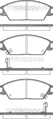 Triscan 8110 43182 - Əyləc altlığı dəsti, əyləc diski furqanavto.az