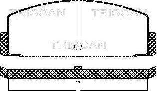 Triscan 8110 42908 - Əyləc altlığı dəsti, əyləc diski furqanavto.az