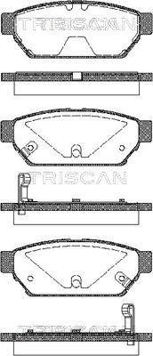 Triscan 8110 42005 - Əyləc altlığı dəsti, əyləc diski furqanavto.az