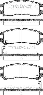 Triscan 8110 42006 - Əyləc altlığı dəsti, əyləc diski furqanavto.az