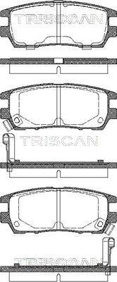 Triscan 8110 42003 - Əyləc altlığı dəsti, əyləc diski furqanavto.az