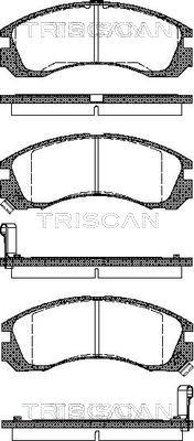 Triscan 8110 42002 - Əyləc altlığı dəsti, əyləc diski furqanavto.az