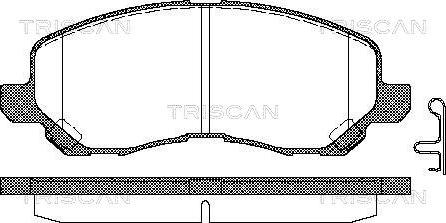 Triscan 8110 42019 - Əyləc altlığı dəsti, əyləc diski furqanavto.az