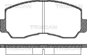 Triscan 8110 42011 - Əyləc altlığı dəsti, əyləc diski furqanavto.az