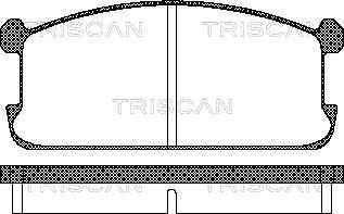 Triscan 8110 42073 - Əyləc altlığı dəsti, əyləc diski furqanavto.az