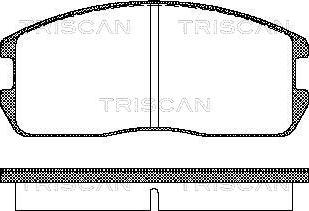 Triscan 8110 42832 - Əyləc altlığı dəsti, əyləc diski furqanavto.az