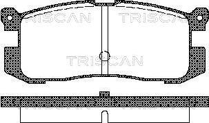 Triscan 8110 50926 - Əyləc altlığı dəsti, əyləc diski furqanavto.az