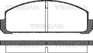 Triscan 8110 50038 - Əyləc altlığı dəsti, əyləc diski furqanavto.az