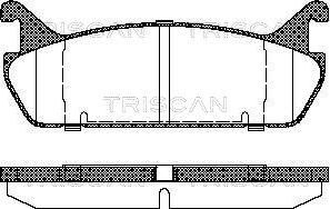 Triscan 8110 50020 - Əyləc altlığı dəsti, əyləc diski furqanavto.az