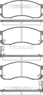 Triscan 8110 50165 - Əyləc altlığı dəsti, əyləc diski furqanavto.az