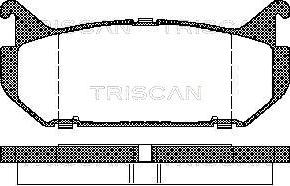 Triscan 8110 50184 - Əyləc altlığı dəsti, əyləc diski furqanavto.az