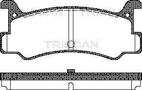 Triscan 8110 50880 - Əyləc altlığı dəsti, əyləc diski furqanavto.az